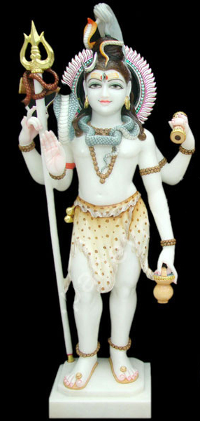 SHIVA STATNDING MARBLE STATUE